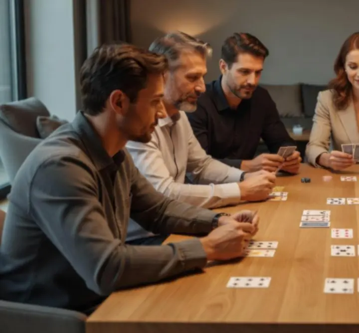 Magyar társaság offline pókerpartin a Pinnacle Session helyszínén